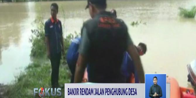 Jalur Penghubung 2 Desa di Lampung Putus Diterjang Banjir