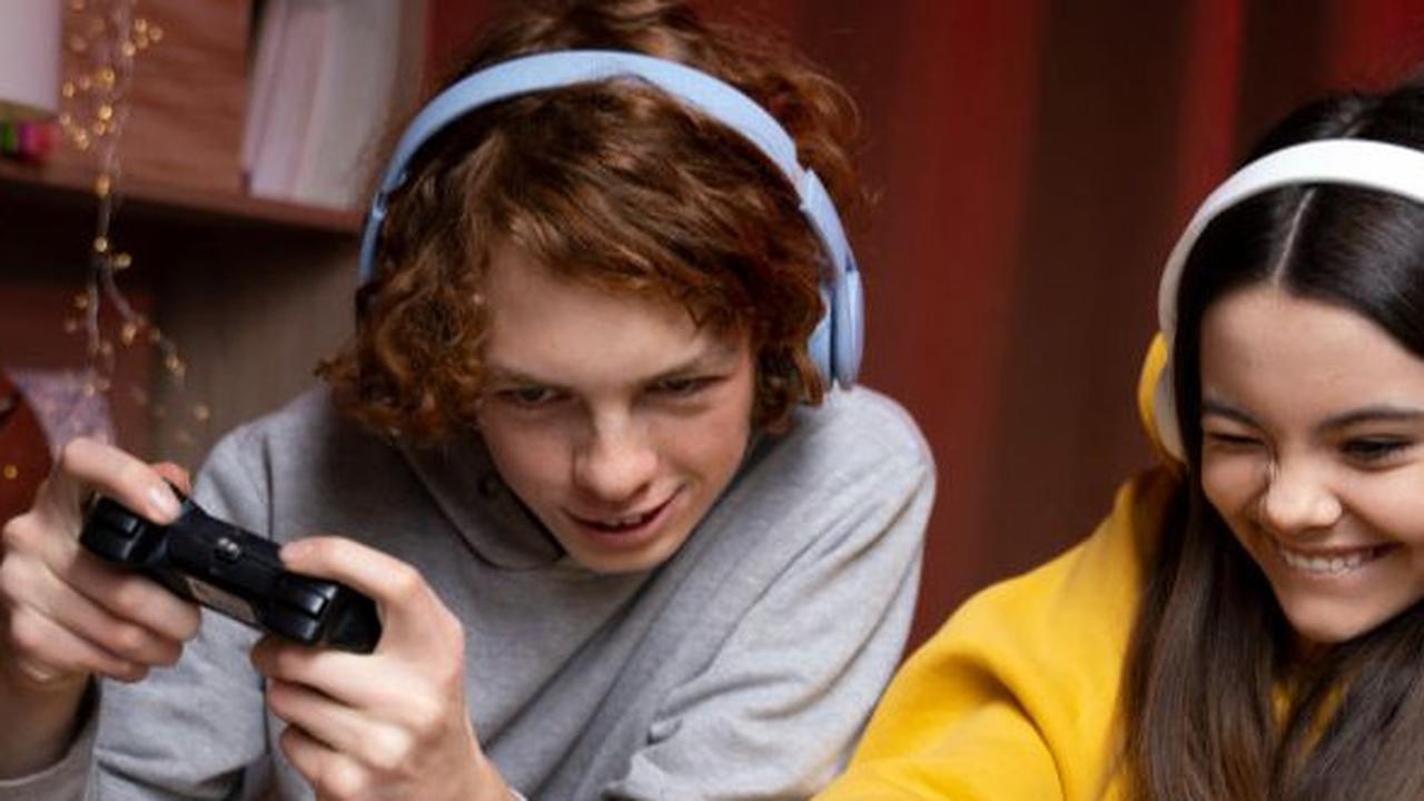 Couple Playing Video Game
