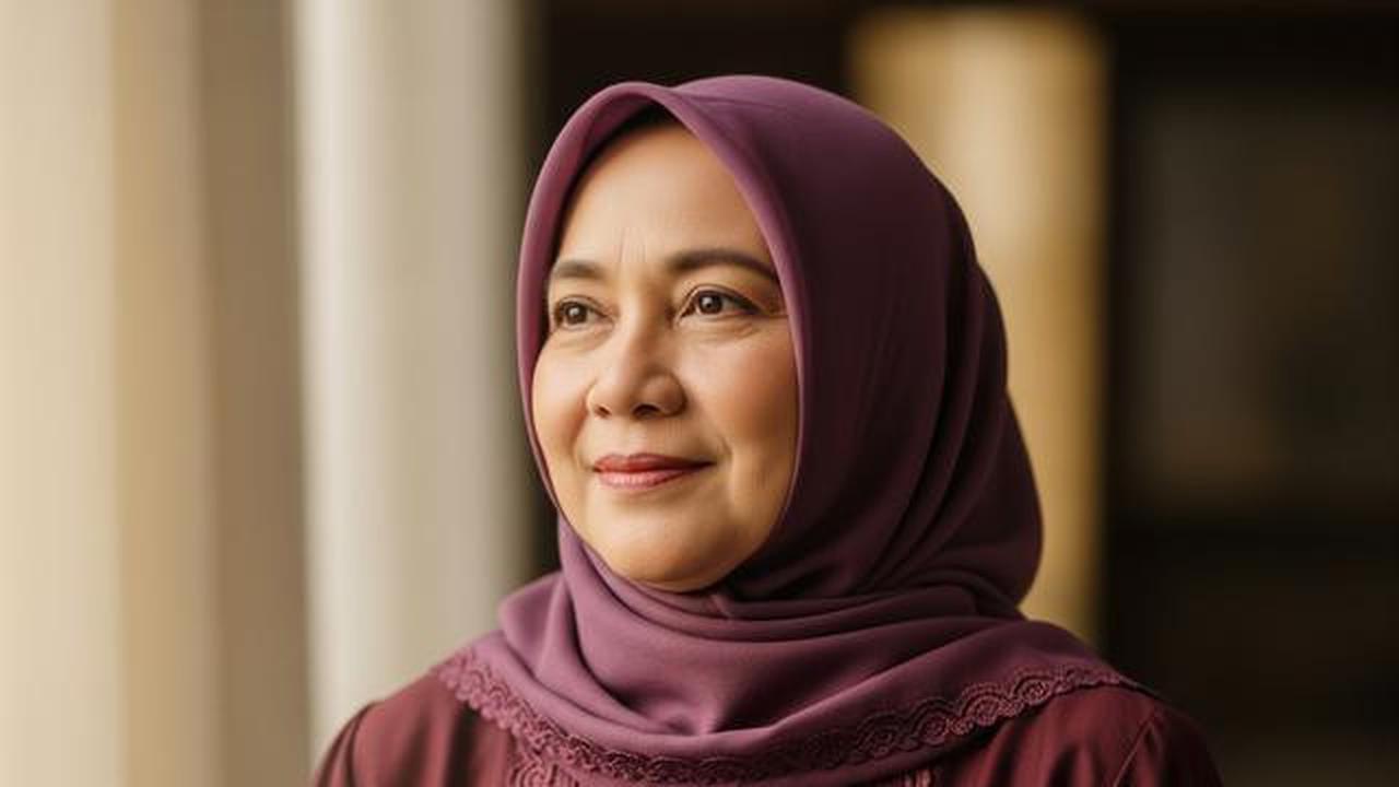 7 Gamis Batik Brokat Syar'i untuk Ibu 50 Tahun dengan Potongan Longgar