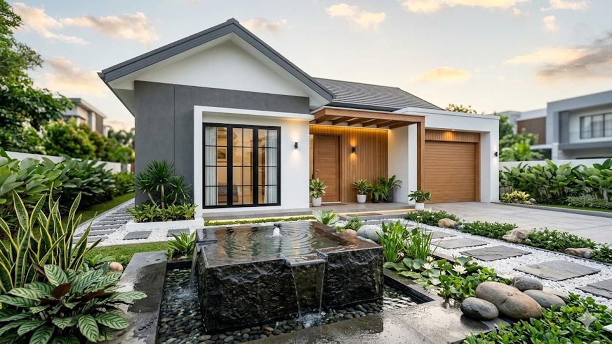 8 Ide Kombinasi Batu Alam dan Air di Depan Rumah, Inspirasi Natural yang Bikin Tampilan Lebih Sejuk