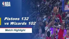 Berita Video Highlights NBA 2019-2020, Detroit Pistons Vs Washington Wizards 132-102