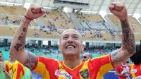 Javier Ernesto Chevanton ketika masih aktif bermain untuk Lecce, merupakan striker ganas yang disegani di Liga Italia. (Dok. Lecce)