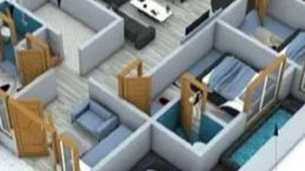 Desain Rumah dengan 3 Kamar Tidur dan 1 Mushola 1 Lantai