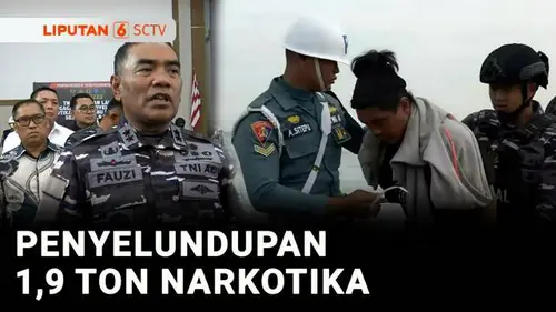 VIDEO: TNI AL Tangkap Kapal Ikan Bermuatan 1,9 Ton Narkotika di Perairan Karimun Kepri