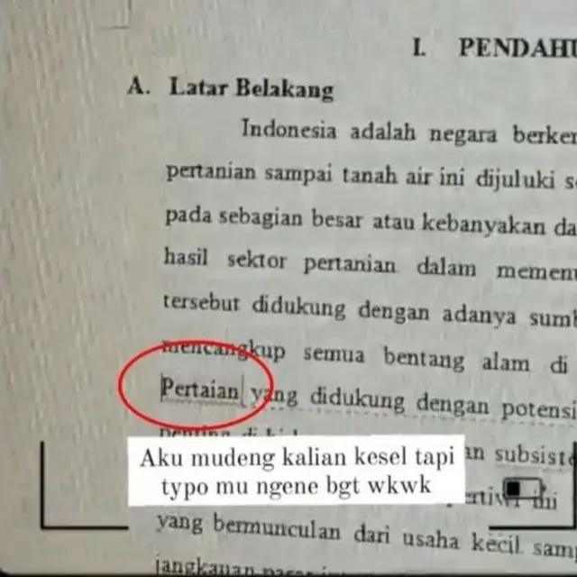 6 Potret Typo di Skripsi Ini Maknanya Jadi Kocak, Dosen Pembimbing Salah Fokus