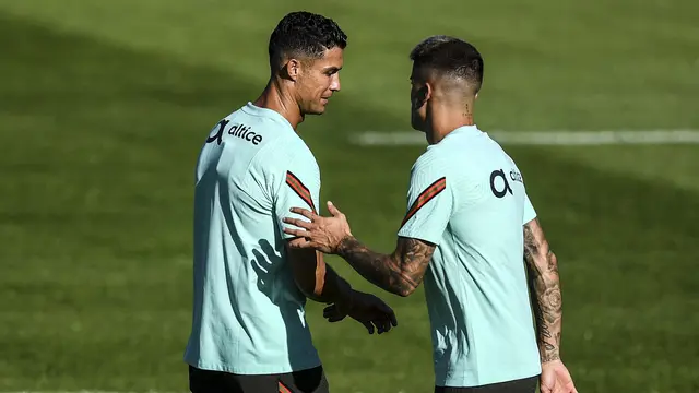 Cristiano Ronaldo Jalani Sesi Latihan Jelang Kualifikasi Piala Dunia 2022
