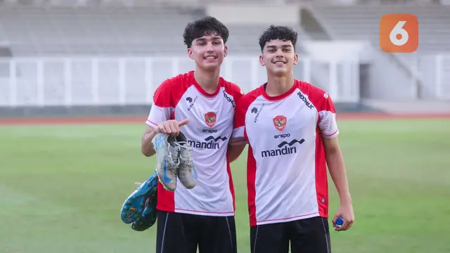 Foto: Kompaknya Baker Bersaudara Saat Sesi Latihan Timnas Indonesia U-20