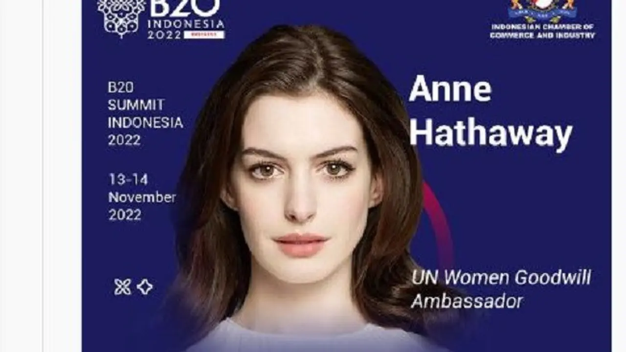 Anne Hathaway (Foto: Twitter/@b20)