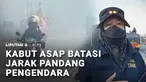 Berhati-hatilah saat melintasi jalan Lintas Timur Sumatra. Karena kabut asap akibat kebakaran lahan membuat jarak pandang pengendara kini menjadi terbatas.