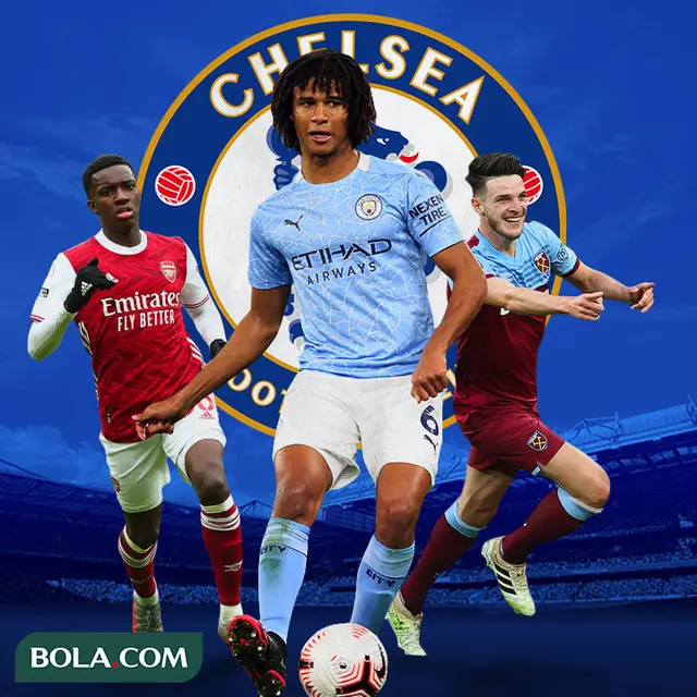 Chelsea - Eddie Nketiah, Nathan Ake, Declan Rice