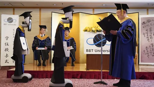 Kampus di Jepang lakukan wisuda online menggunakan robot