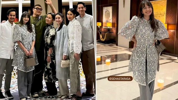 Potret Enzy Storia Bukber Bareng Bestie Kenakan Kebaya Modern, Bisa jadi Inspirasi Lebaran