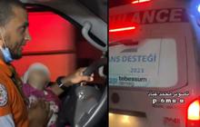 Momen Haru Sopir Ambulans di Gaza Setir Mobil Sambil Gendong Bayi Korban Serangan Israel ke Pengungsian Al-Mawasi