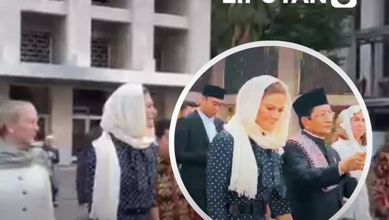 Putri Mahkota Swedia keliling Masjid Istiqlal hingga Gereja Katedral