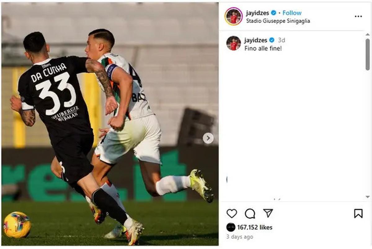 Jay Idzes Tulis Caption Fino alle Fine, Kode Gabung Juventus?