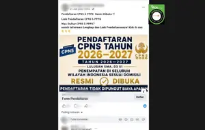 Cek Fakta: Tidak Benar Tautan Pendaftaran CPNS dan PPPK 2026