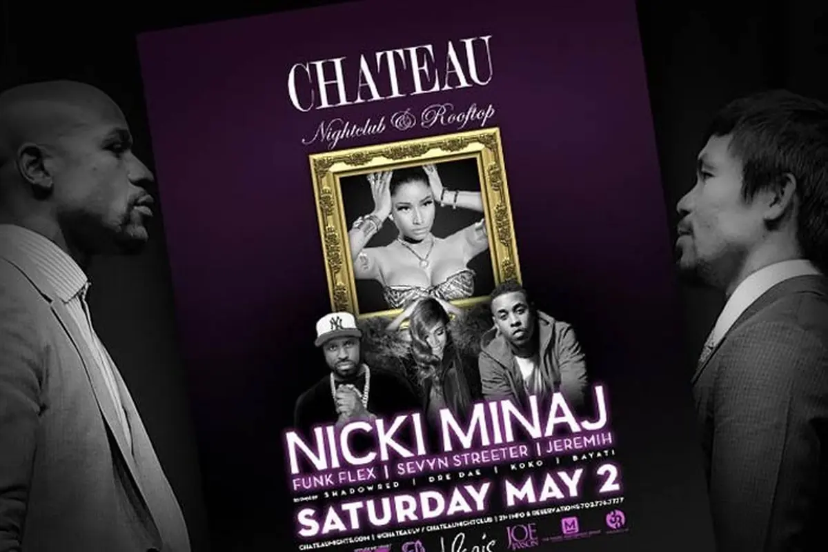 Nicki Minaj Meriah Duel Manny Pacquiao melawan Floyd Mayweather Jr di Las Vegas