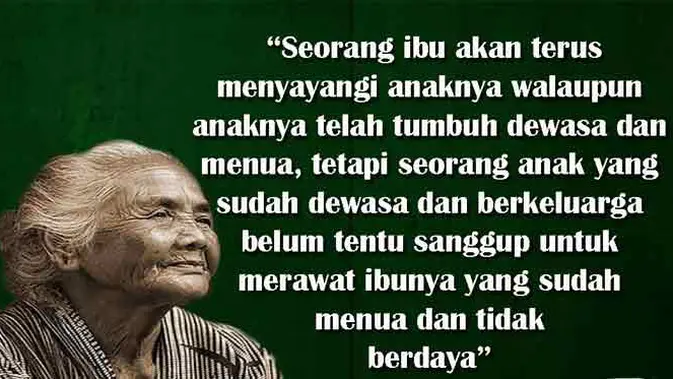 Hari Ibu Internasional Merenungi Kasih Sayangnya Lewat Kata Kata Lifestyle Fimela Com
