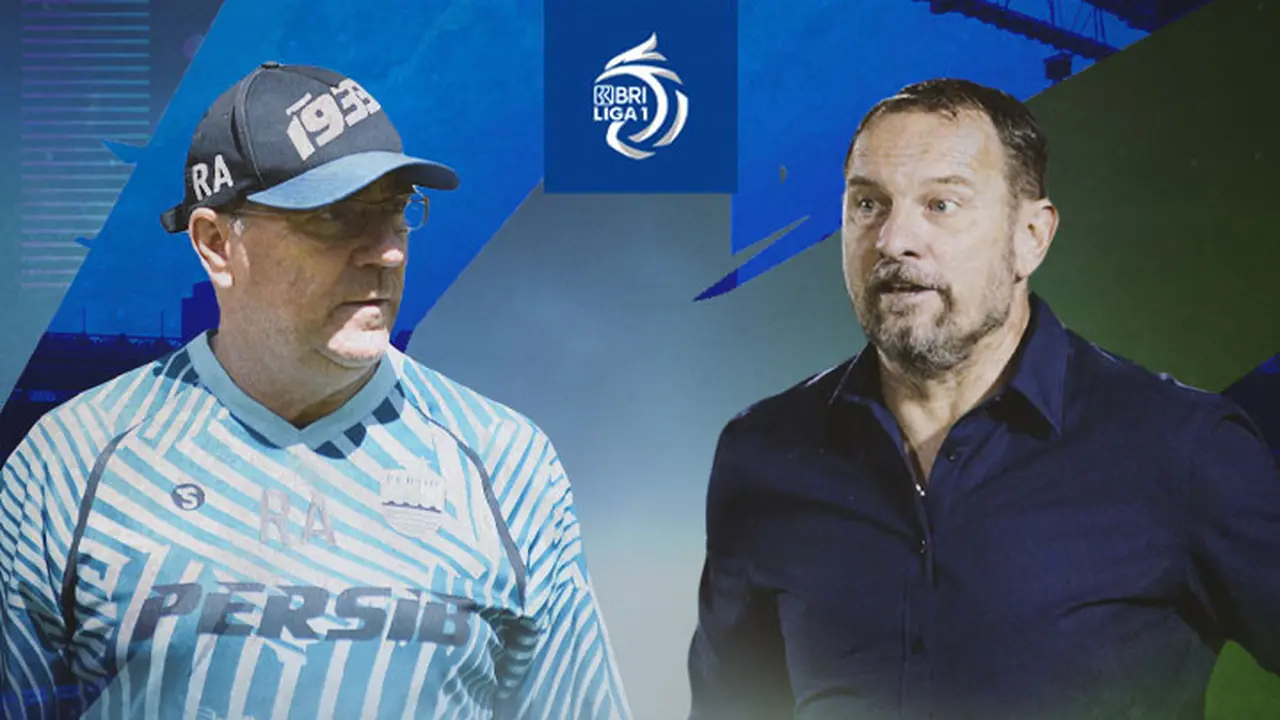 BRI Liga 1 - Duel Pelatih - Persib Bandung Vs PSS Sleman