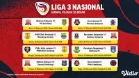 Saksikan Streaming Liga 3 Nasional Babak 32 Besar Tayang di Vidio