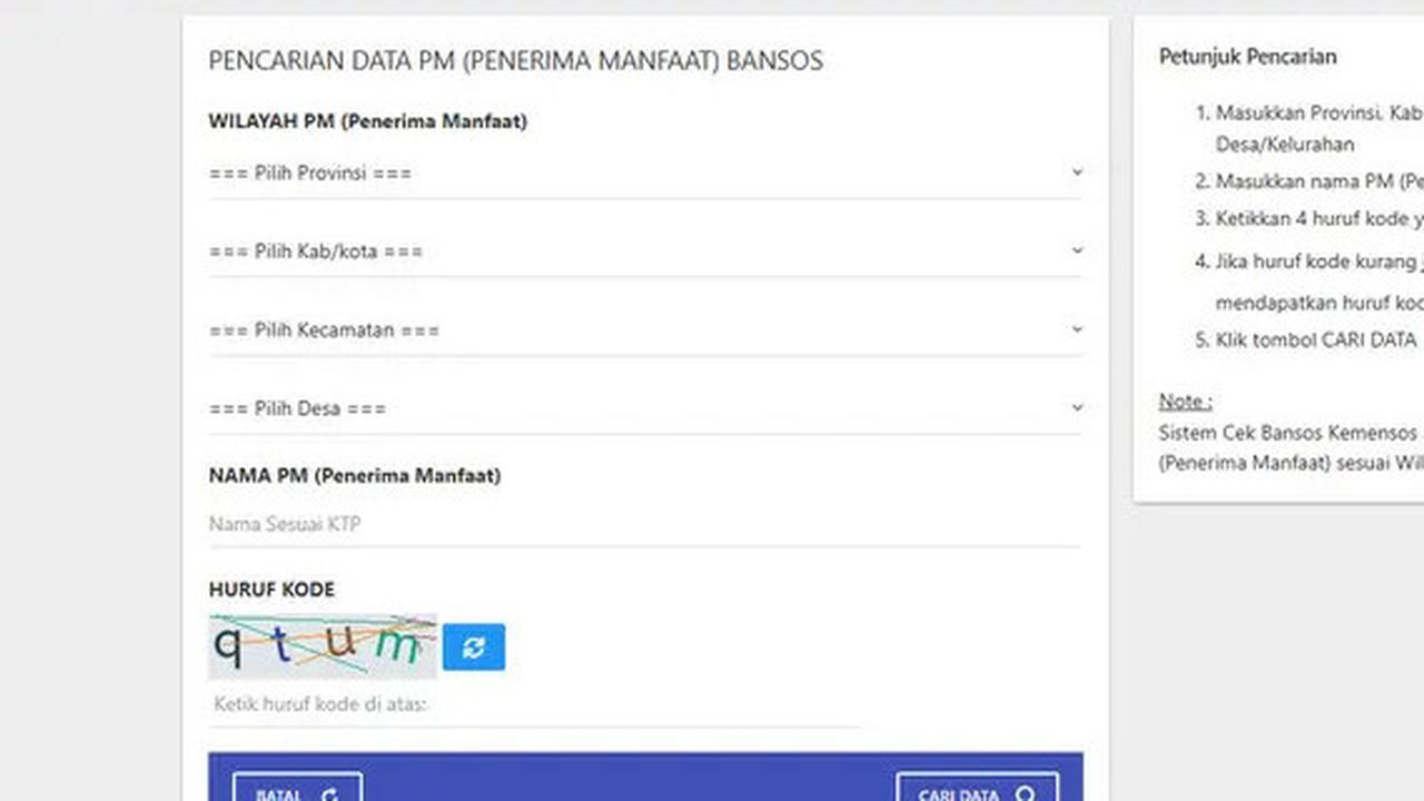 Begini Cara Cek Status Penerima Bansos PKH Periode Mei 2025