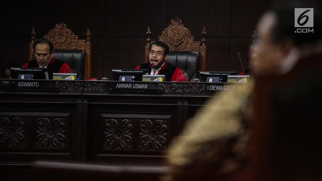 Pembukaan Sidang Putusan MK