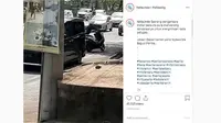 Hindari Razia, Pengendara Pura-Pura Dorong Motor Miliknya
