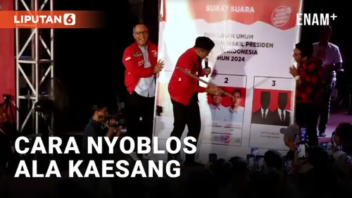 VIDEO: Kaesang Berikan Contoh Nyoblos