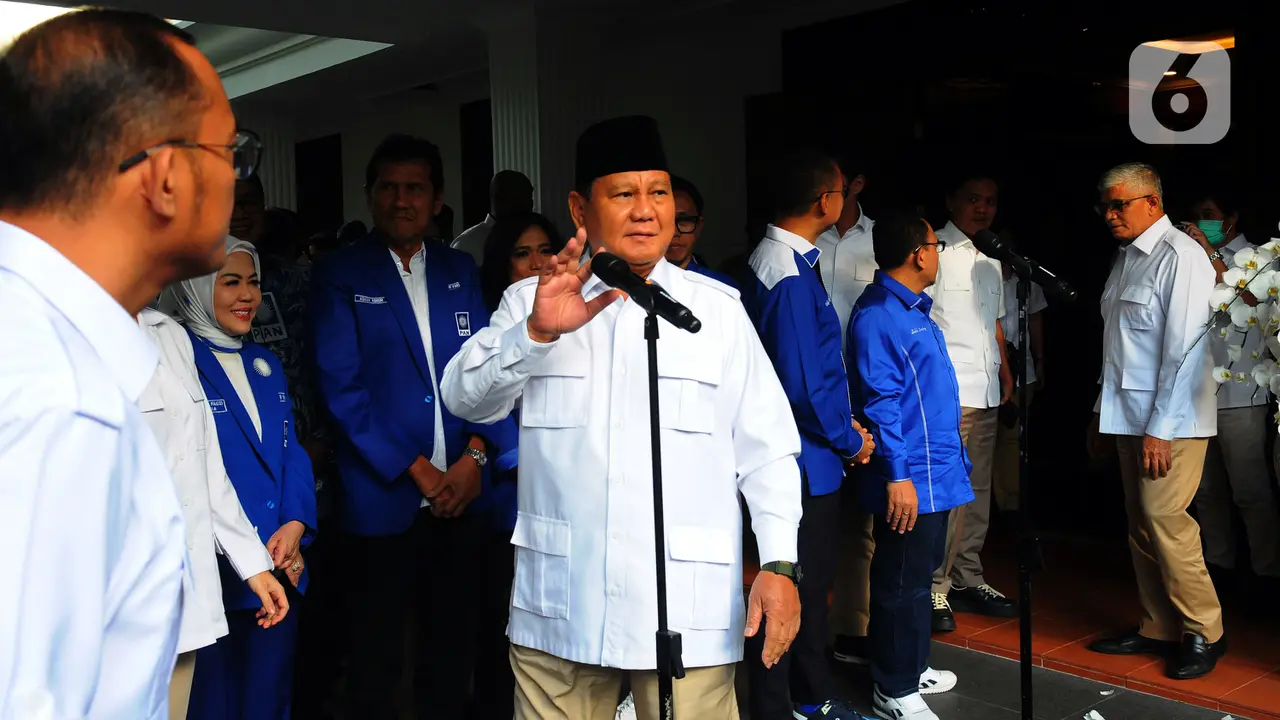 Bahas Koalisi Besar, Zulkifli Hasan dan Elite PAN Temui Prabowo Subianto di Kertanegara