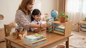 7 Cara Menata Buku di Meja Belajar Anak agar Menarik dan Rapi