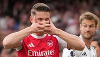 Viktor Gyokeres terus menunjukkan ketajamannya bersama Arsenal. Tanpa banyak sorotan, striker asal Swedia itu kini sudah mengoleksi 20 gol di semua kompetisi pada musim debutnya. (AP Photo/Kin Cheung)