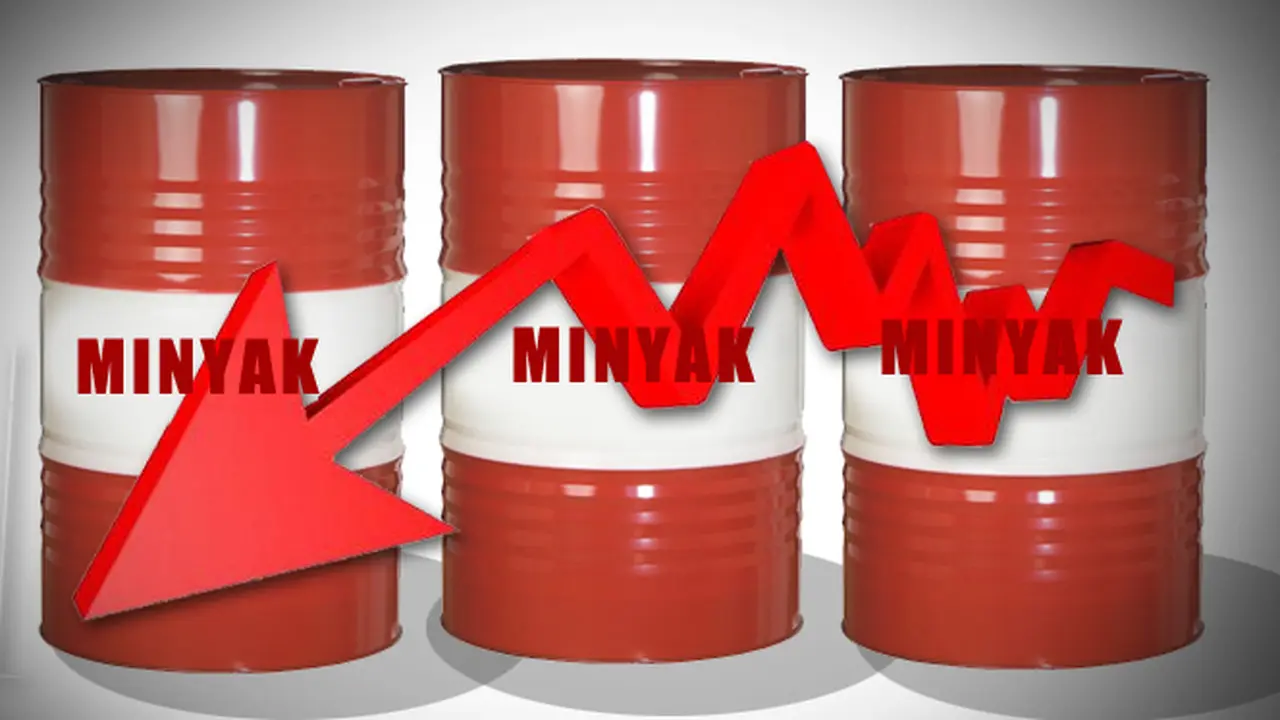 Ilustrasi Harga Minyak Turun