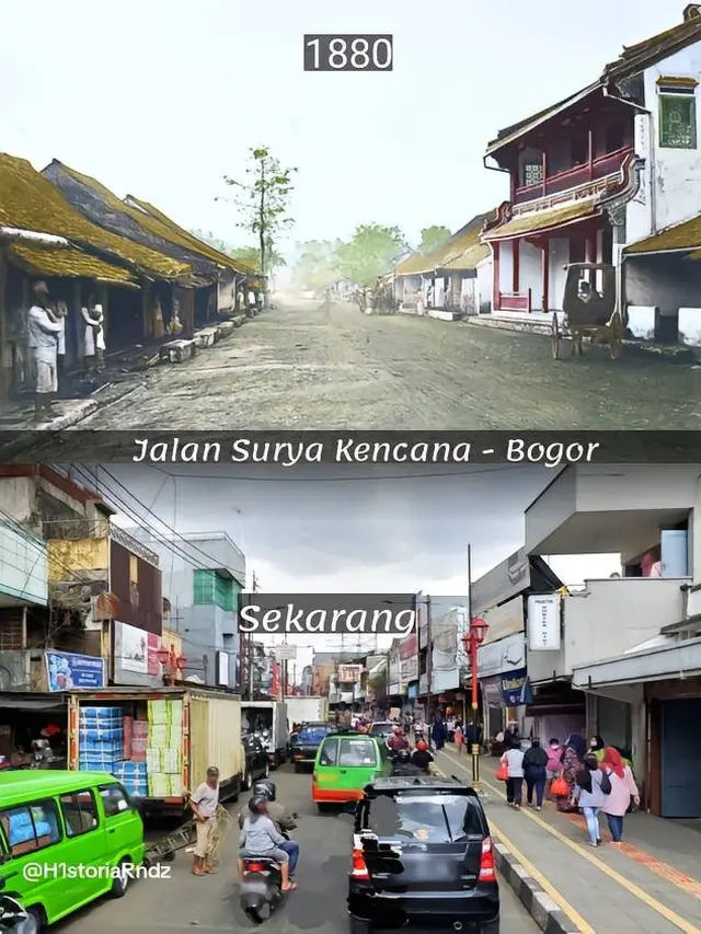 9 Potret Perbandingan Suasana Bogor Tempo Dulu dan Sekarang, Kota Hujan yang Selalu Hijau