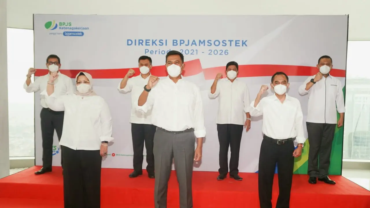 Jajaran Direksi BPJS Ketenagakerjaan/BPJAMSOSTEK untuk periode 2021-2026.