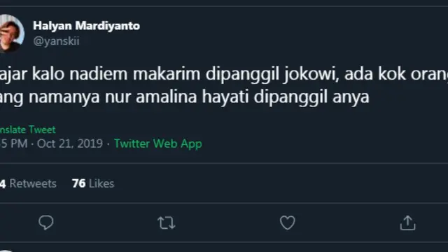 7 Cuitan Kocak Nadiem Makarim Bakal Jadi Menteri