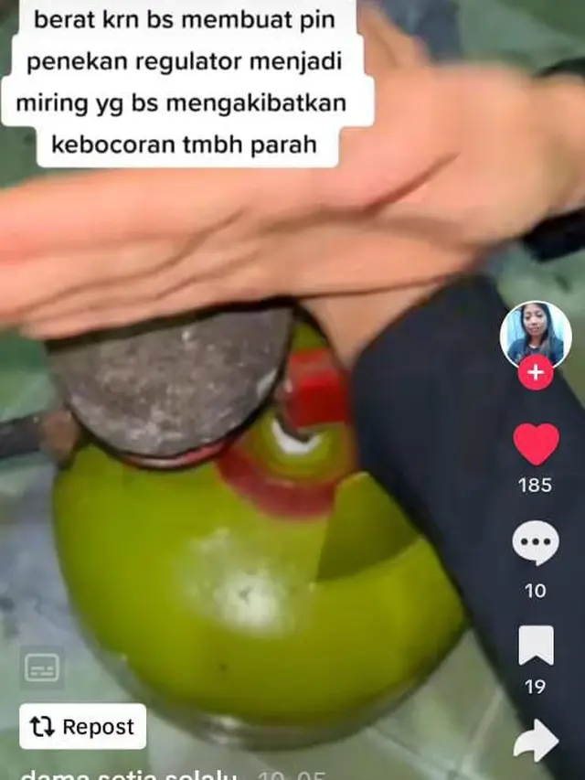 Potret cara pertama (Sumber: TikTok/@nadiapurwanto445)