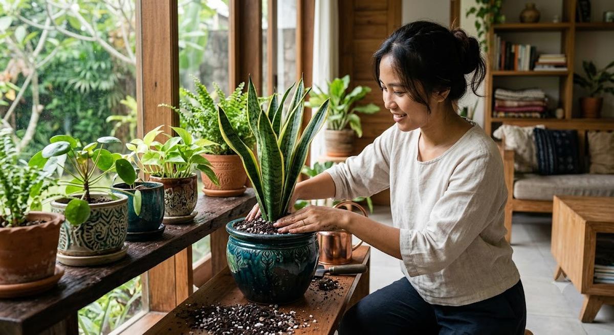 Kesalahan Menaruh Tanaman Indoor di Dalam Rumah/AI Generated