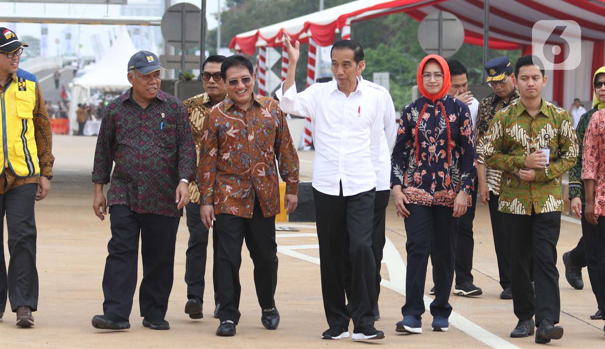 Foto Jokowi Resmikan Jalan Tol Kunciran Serpong News Liputan6com