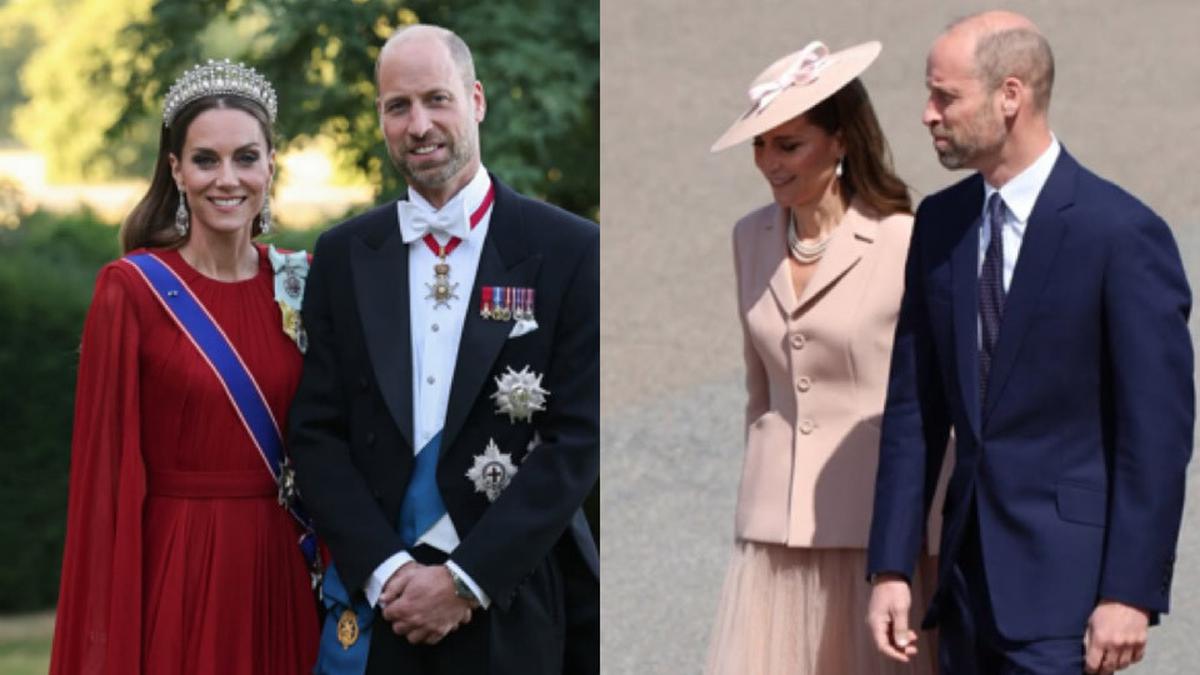 Gaya Kate Middleton Kenakan Dua Busana dari Desainer Prancis, Dior dan Givenchy Dipadukan Mahkota Putri Diana Saat Jamu Presiden Prancis