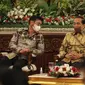 Presiden Joko Widodo dan Menteri Pertanian Syahrul Yasin Limpo di Istana Kepresidenan Jakarta, Minggu, 14 Agustus 2022.