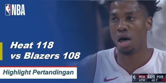 Cuplikan Pertandingan NBA : Heat 118 vs Blazers 108