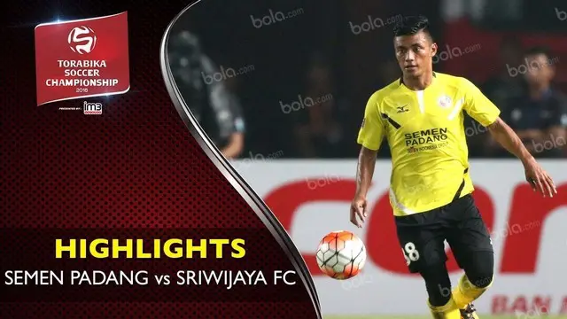 Video highlights TSC 2016 antara Semen Padang Vs Sriwijaya FC yang berakhir dengan skor 2-1 di Stadion H. Agus Salim, Padang.