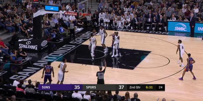 VIDEO: Game Recap NBA 2017-2018, Spurs 112 Vs Suns 95