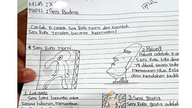 6 Potret Gambar Anak Sekolah Ini Curi Perhatian, Penuh Imajinasi