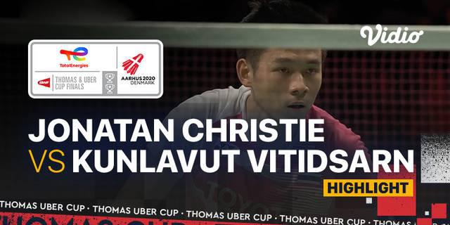 VIDEO: Highlights Piala Thomas 2020, Jonatan Christie Takluk dari Tunggal Putra Thailand