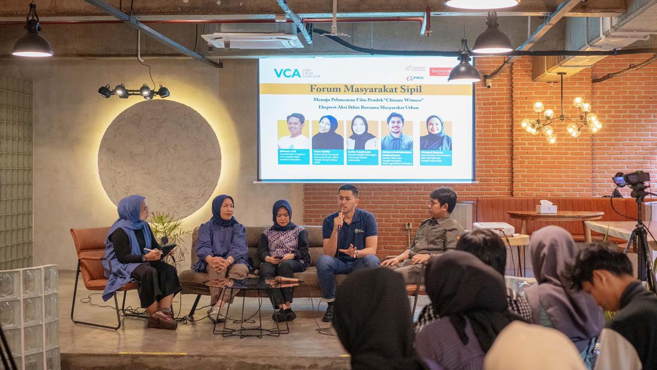 Organisasi Masyarakat Koaksi Indonesia bersama Humanis menggelar diskusi menyambut peluncuran film soal iklim yang berjudul 'Climate Witness' (Istimewa)