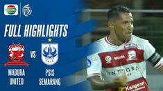 Berita video highlights laga pekan ke-21 BRI Liga 1 2021/2022, Madura United vs PSIS Semarang yang berakhir dengan skor 2-1, Jumat (28/1/2022) malam hari WIB.
