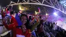 Suasana kemeriahan saat upacara pembukaan SEA Games 2019 di Philipine Arena Bulacan, Manila, Sabtu (30/11). Pesta olahraga se-Asia Tenggara ini akan berlangsung hingga 11 Desember. (Bola.com/M Iqbal Ichsan)