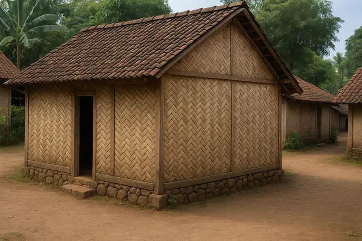 5 Rumah Anyaman Bambu (Rumah Gedek) Khas Jawa Tempo Dulu