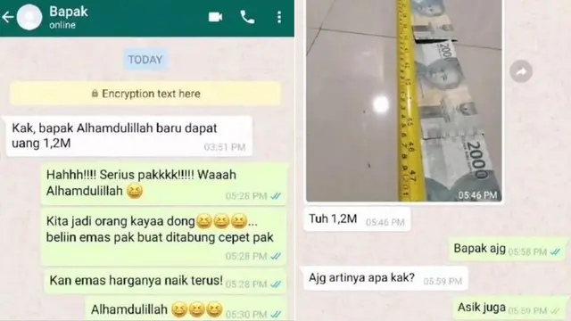7 Chat Gabut dari Bapak yang Suka Ngerjain Ini Bikin Geleng Kepala